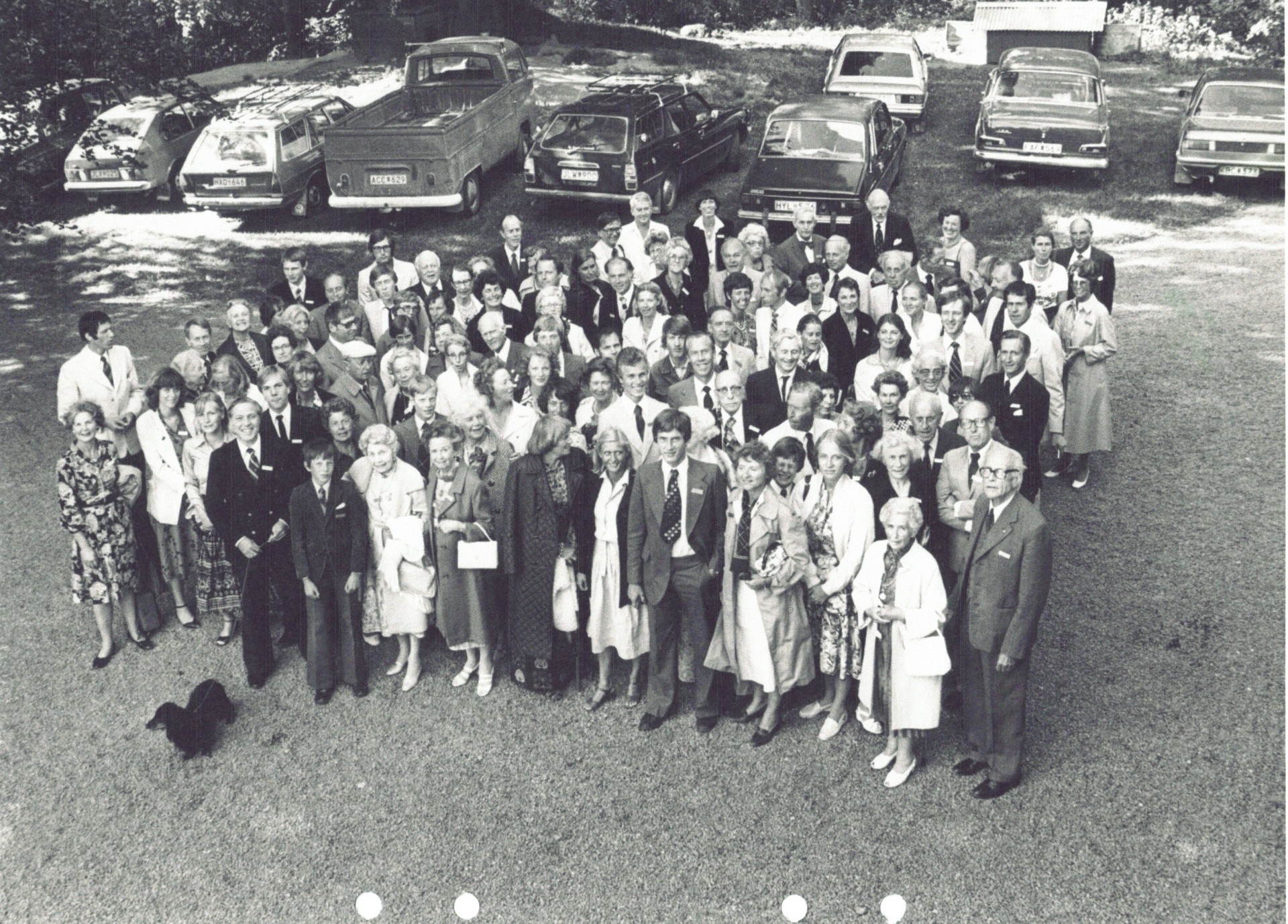 Gruppbild från släktmötet på Strömsberg 1979